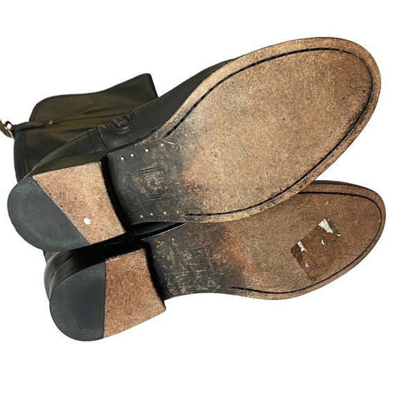 Frye black Leather over knee Western English Melissa boots elastic calf size 7 - Picture 4 of 8